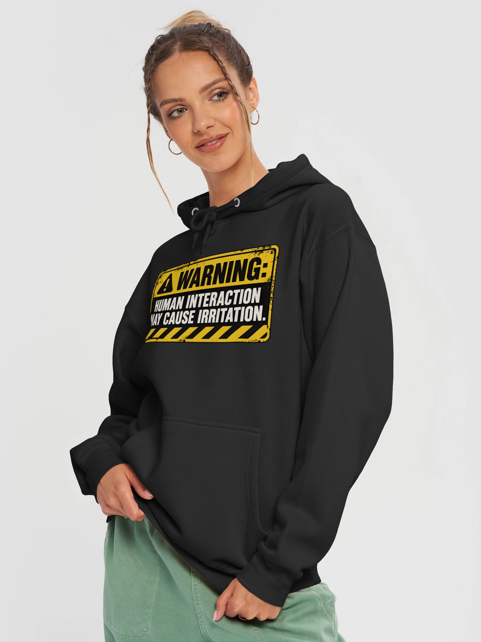 Warning: Human Interaction™ Hoodie product image (5)