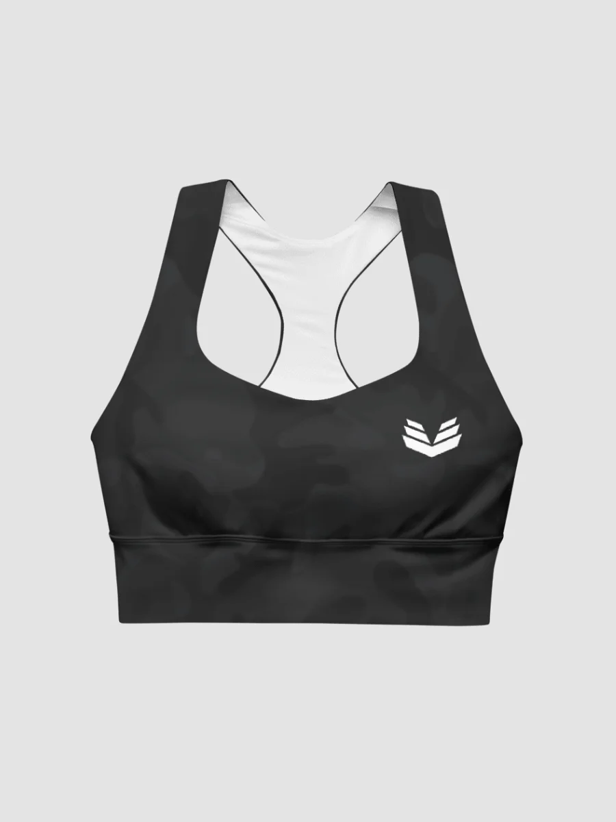 Longline Sports Bra - Black Camo product image (5)
