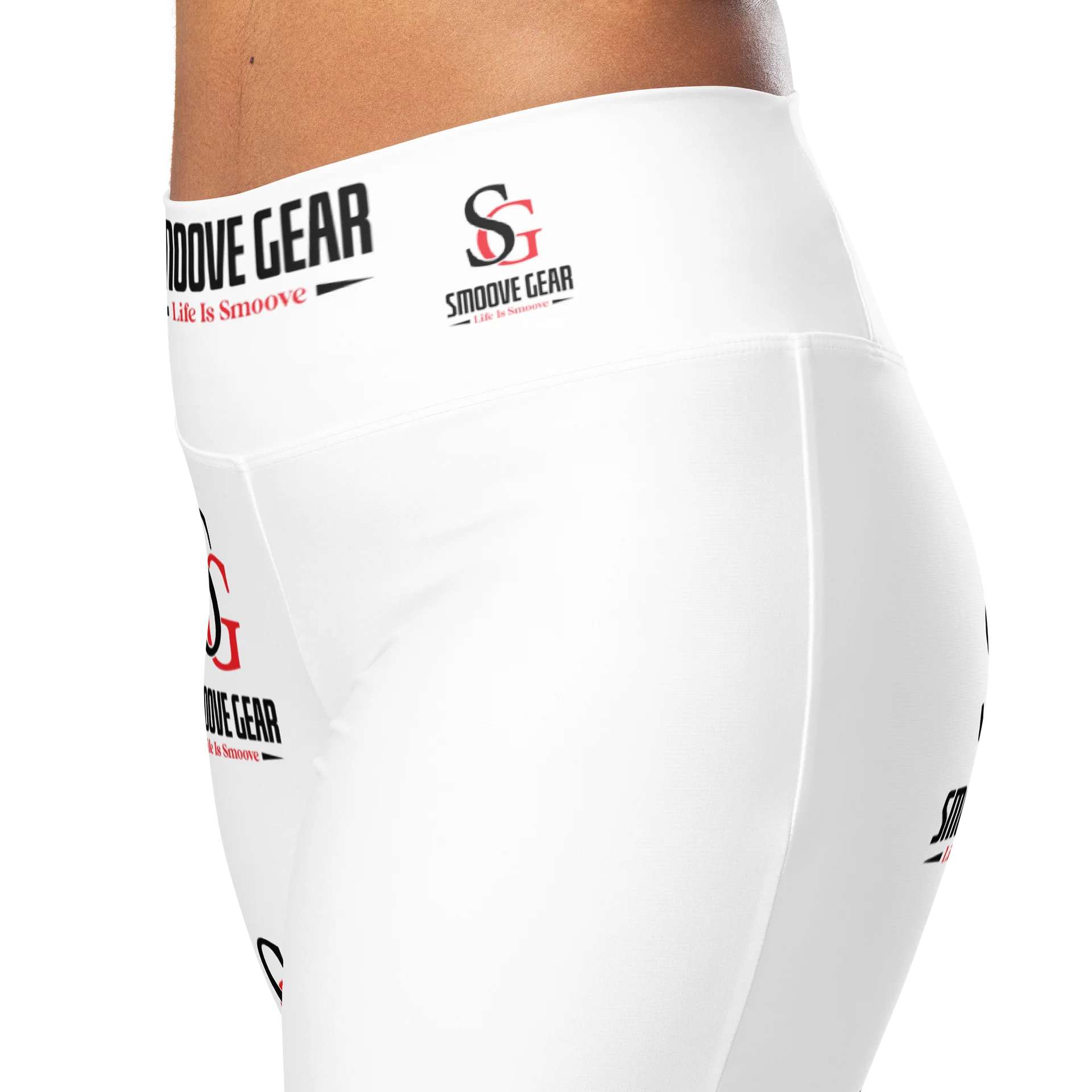Red & Black Symbol Flare Leggings product image (4)