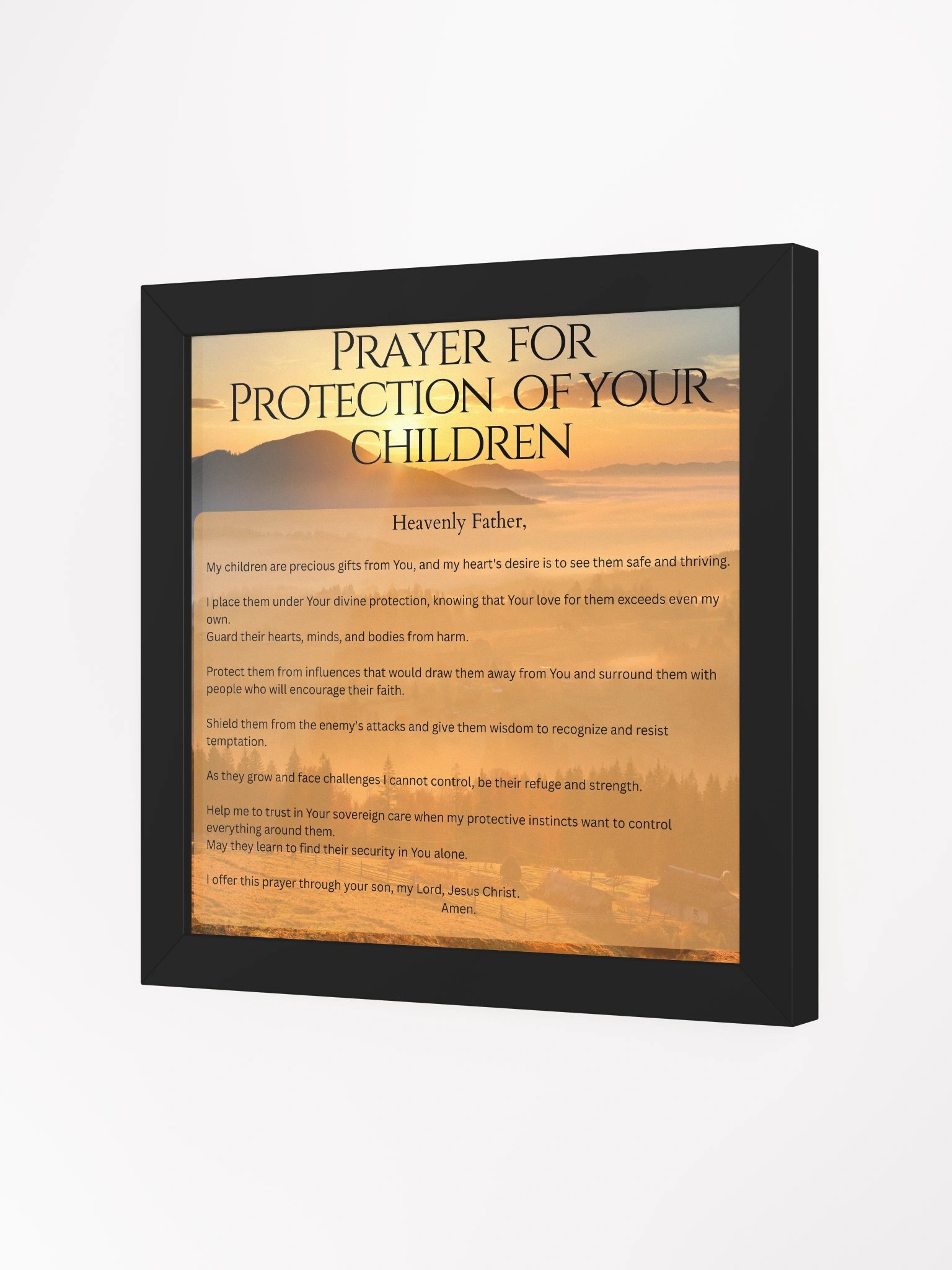 Prayer for Protection of your Children - Square product image (2)