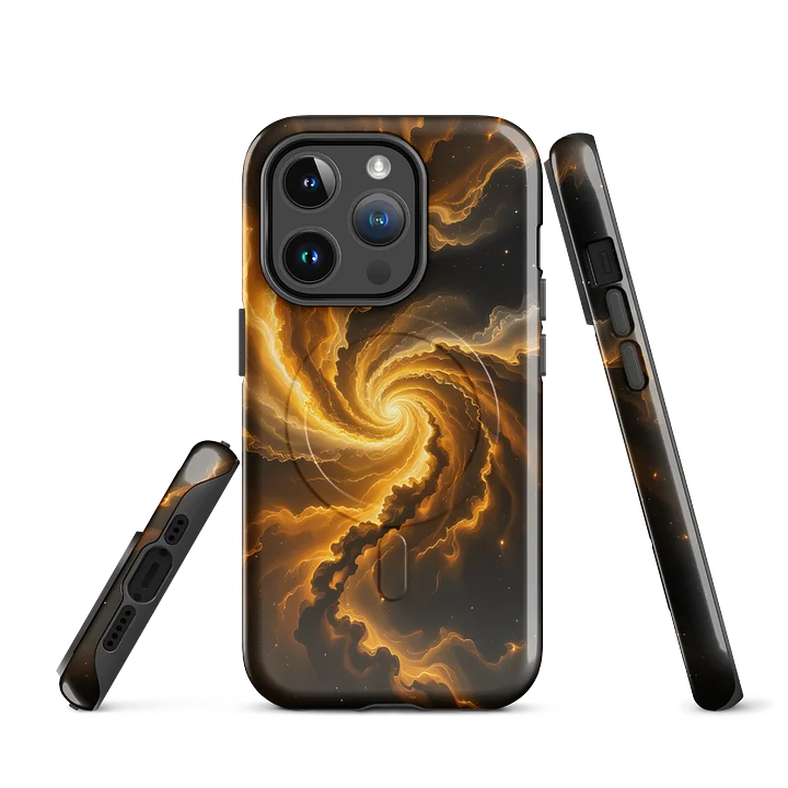 Golden Nebula Spiral MagSafe Tough Case product image (3)