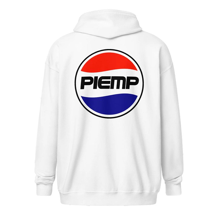[WOR Shop] Piemp - Unisex Zip Graphic Hoodie [black front] product image (9)