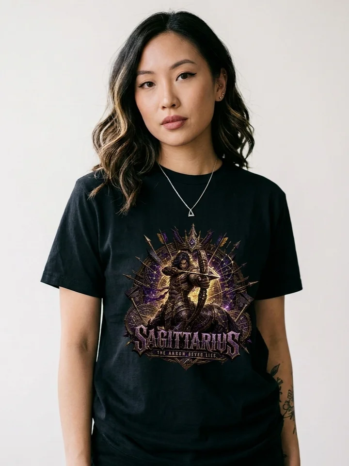 Sagittarius Zodiac Gothic Streetwear Graphic Tee product image (2)