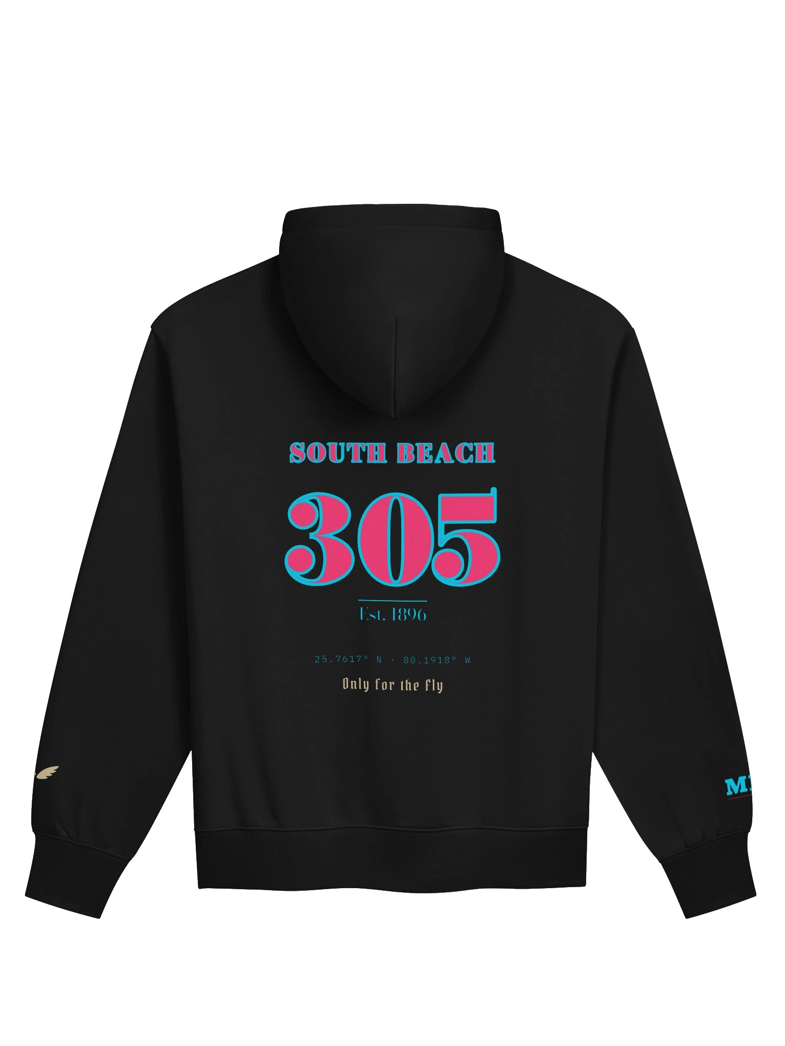 MIAMI SOUTH BEACH BLACK HOODIE product image (2)