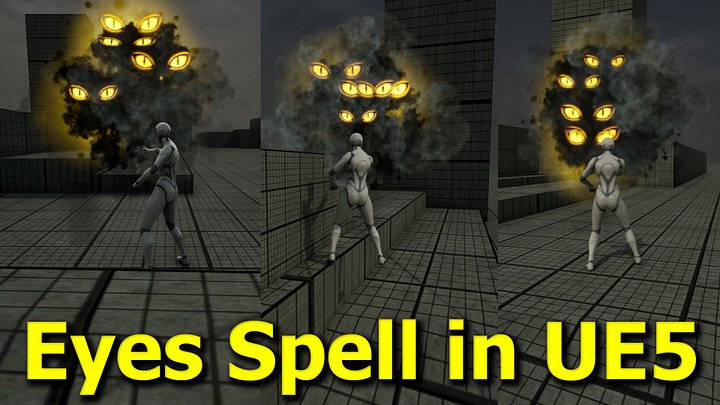 Eyes Spell in Unreal Engine 5 Niagara product image (1)