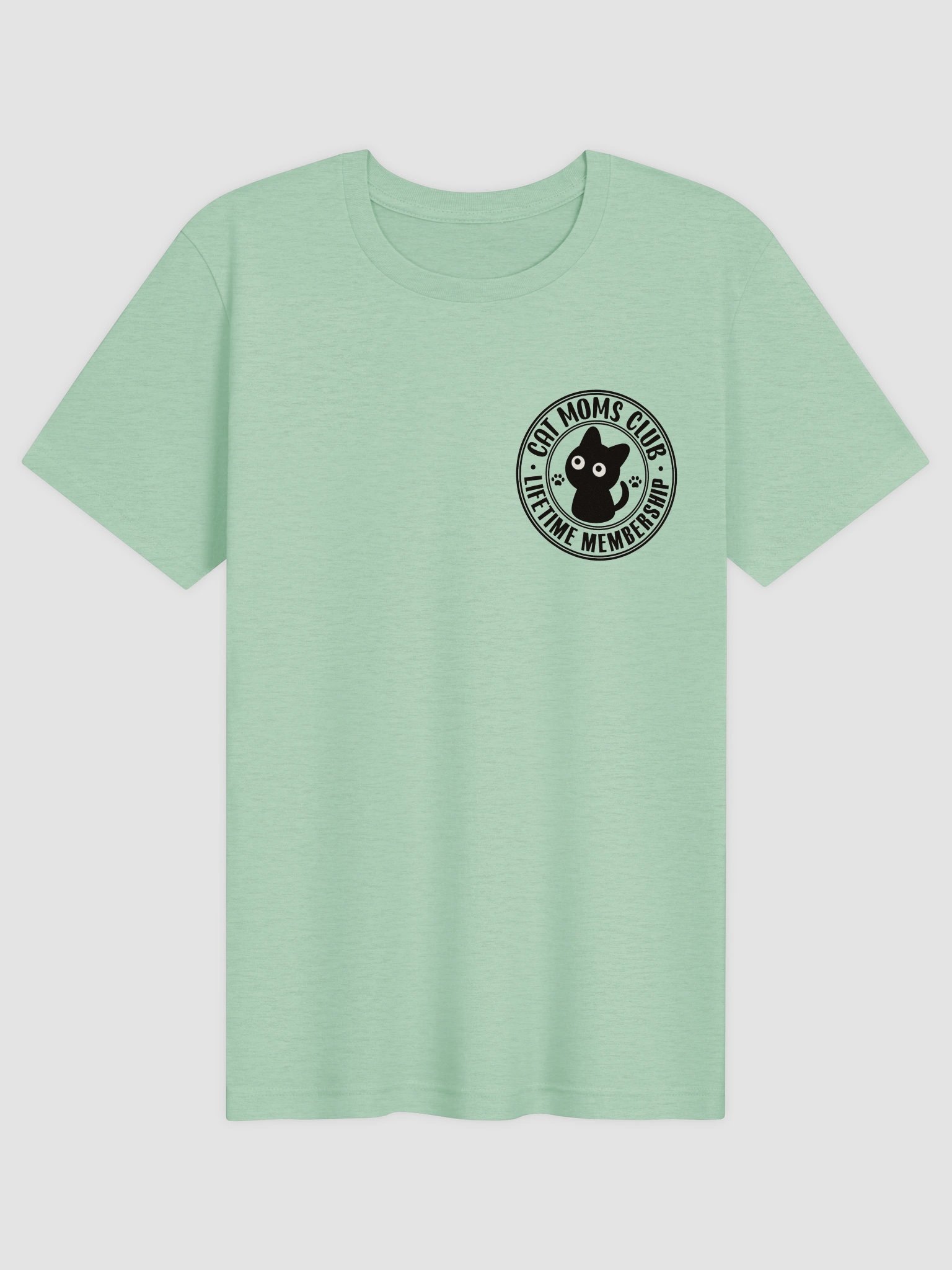 Cat Moms Club 1 (Left Chest Print) - Unisex Adult Super Soft Lightweight T-shirt product image (1)