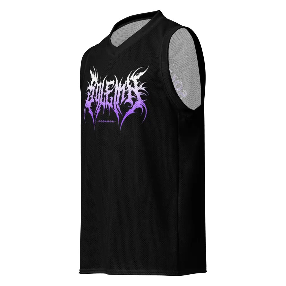 Nocturnal Metal Logo Basketball Jersey product image (1)