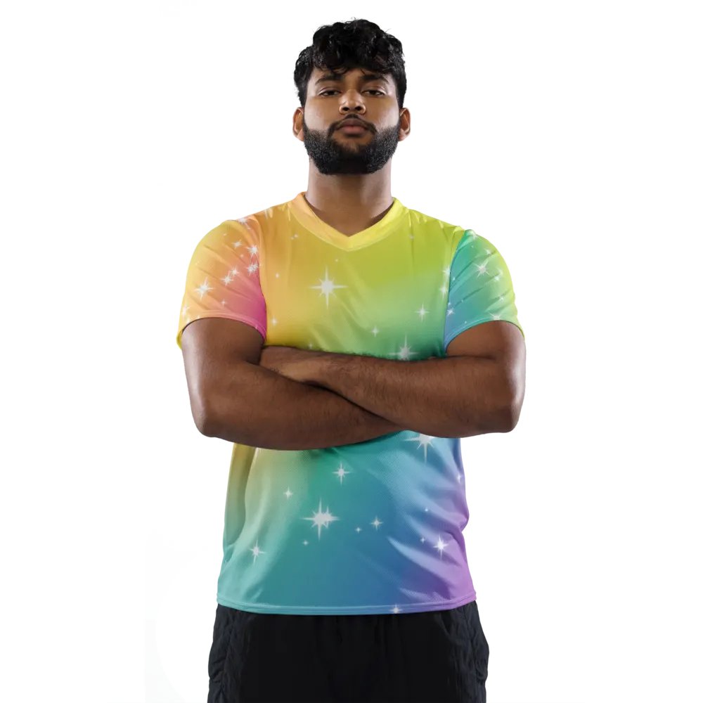 Rainbow Sparkle Jersey Shirt product image (10)