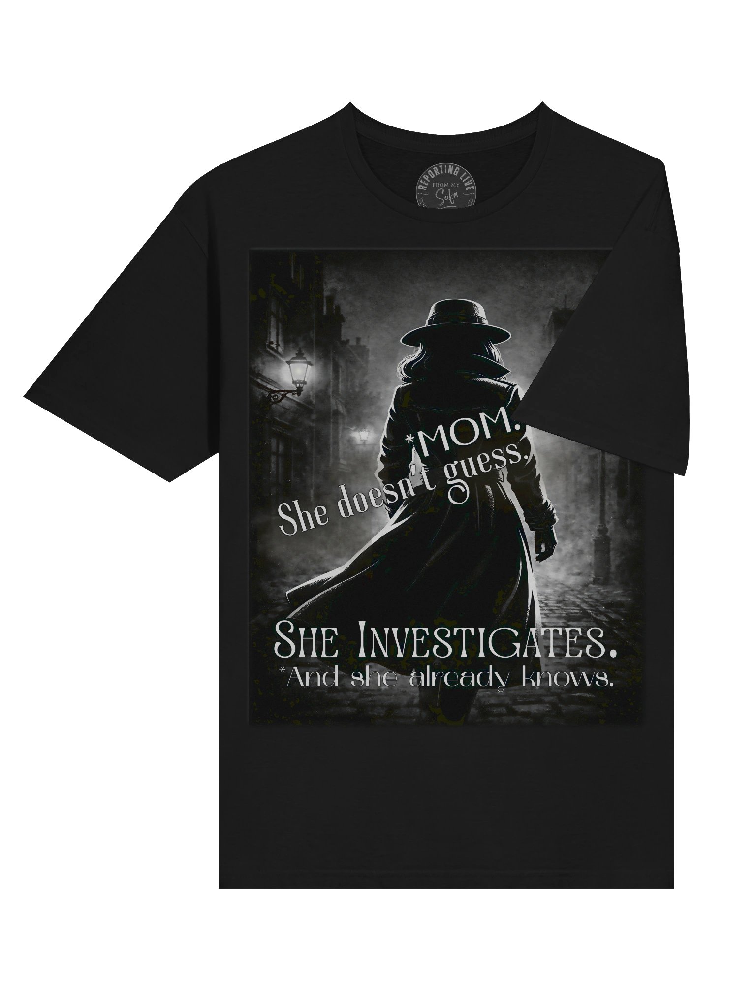 True Crime Mother’s Day Gift She Investigates Tee product image (8)