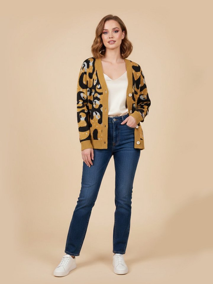 Swanky Jacquard Knit Cardigan product image (1)