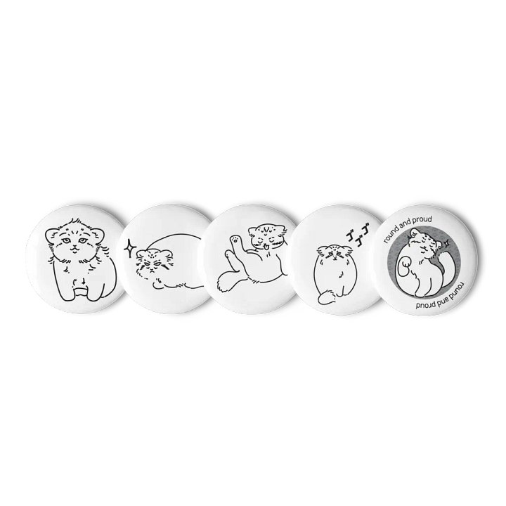 Pride Manul Pin Set - Unlabeled product image (2)