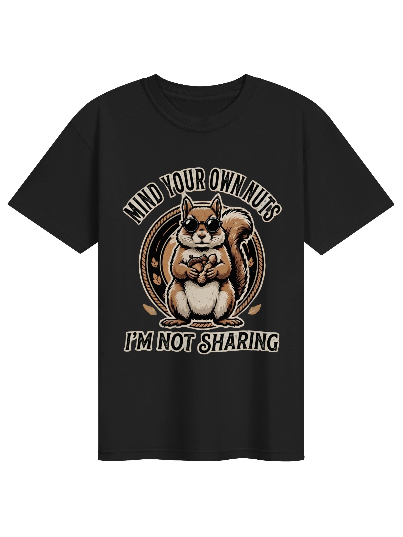 Mind Your Own Nuts Funny Squirrel T-Shirt product image (6)