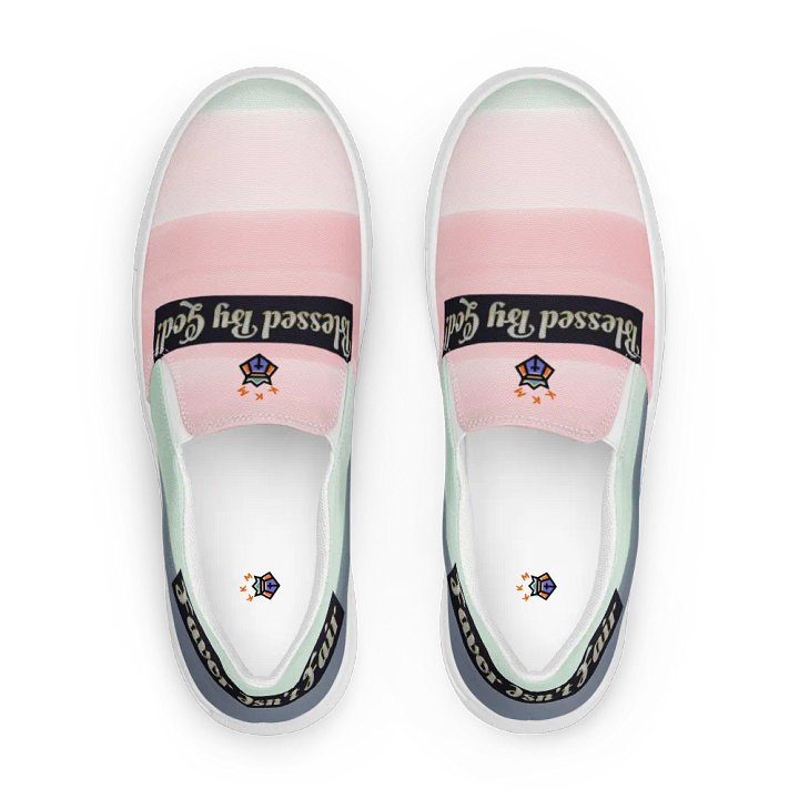 BBG Pink and Green Women's Slip On-w/o Cross product image (2)