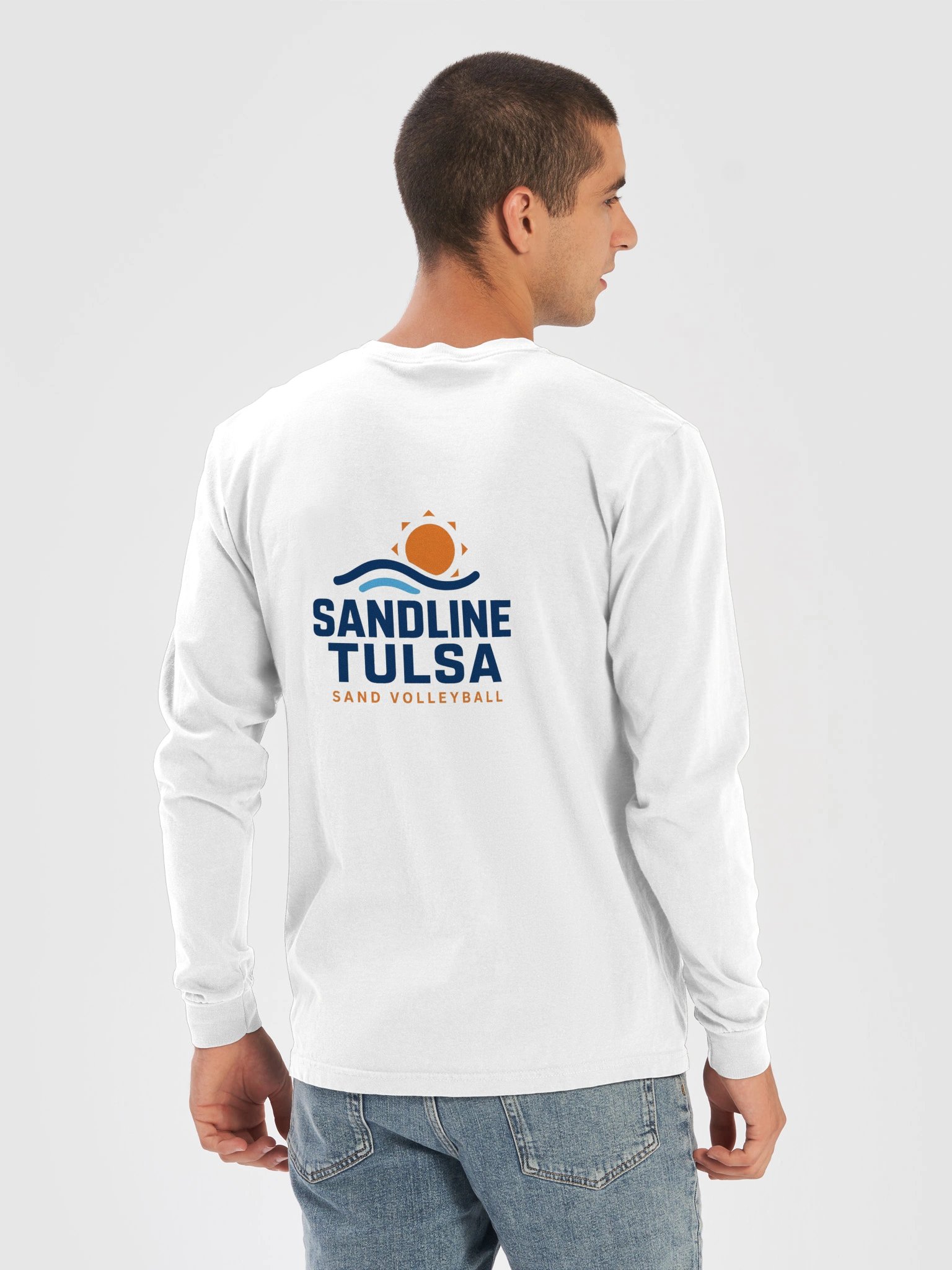 Front Pocket Logo and Small Back Graphic Long Sleeve (Dark Logo) product image (2)