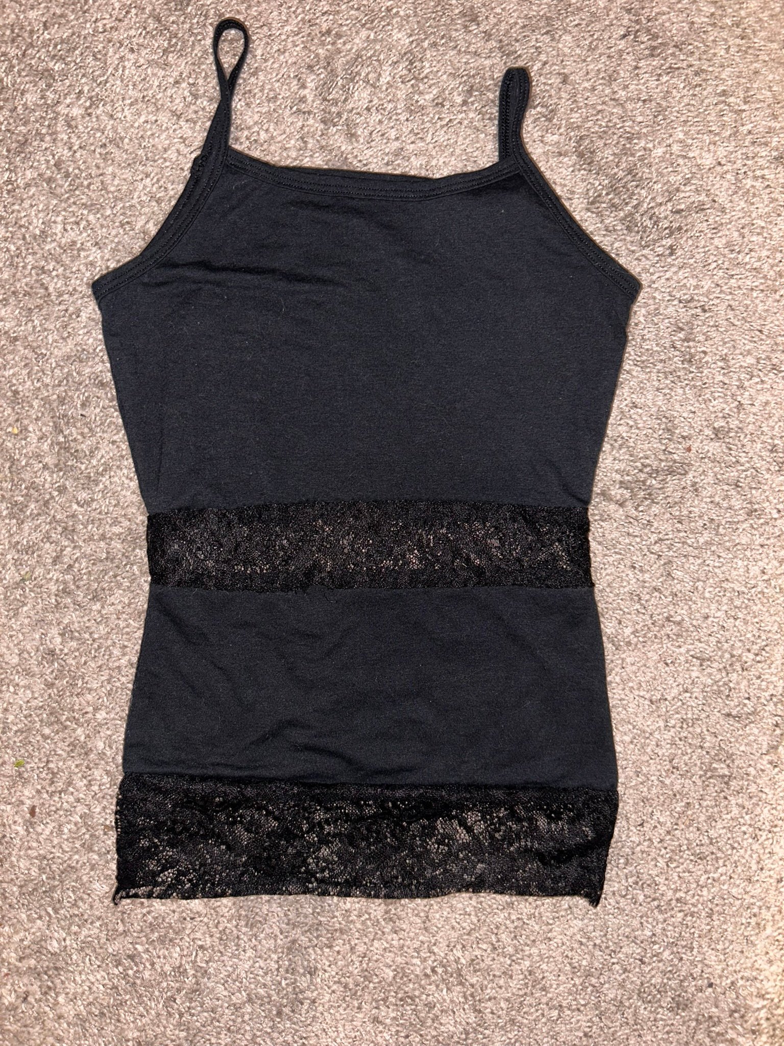 Black lace tank top product image (1)