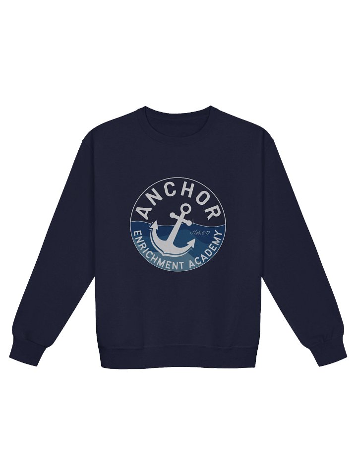 Adult Crewneck Sweatshirt (Blue Wave Design) product image (1)
