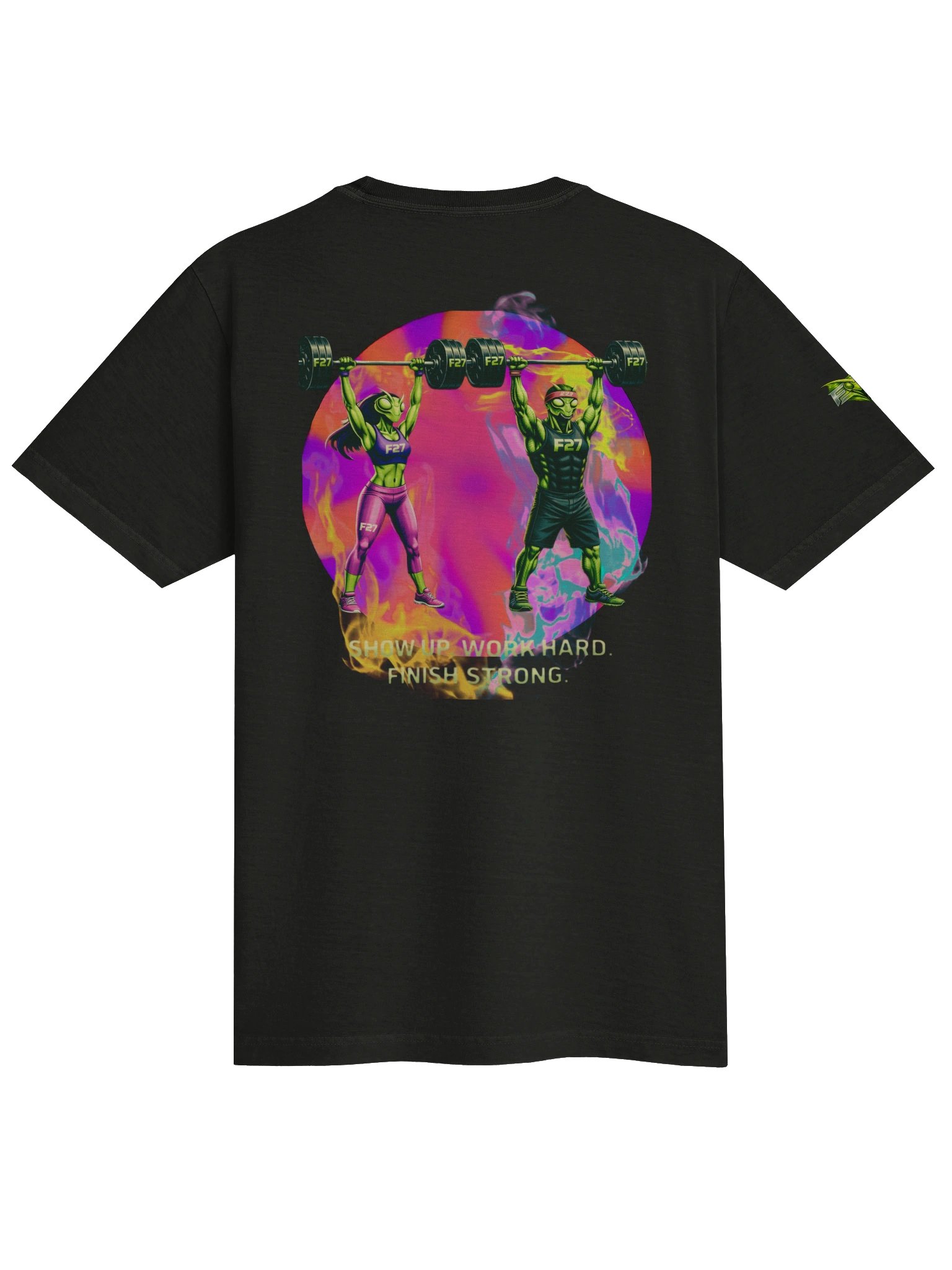 FayzieBobs F27 Mantis — Flow & Strength Unisex Oversized Garment-Dyed T-Shirt product image (5)