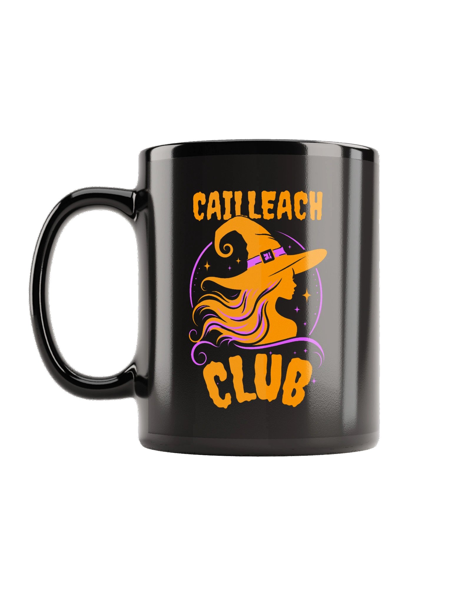 Cailleach Club 🧙🏻‍♀️ Black Glossy Mug product image (1)