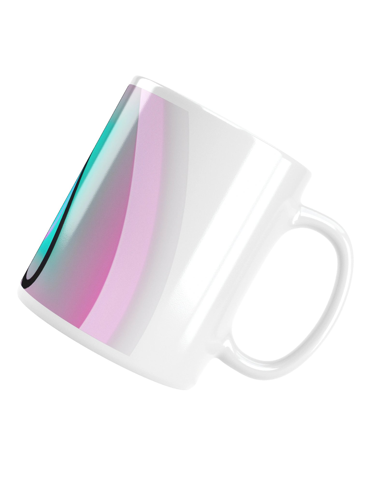 Neon Orbit White Glossy Mug product image (16)