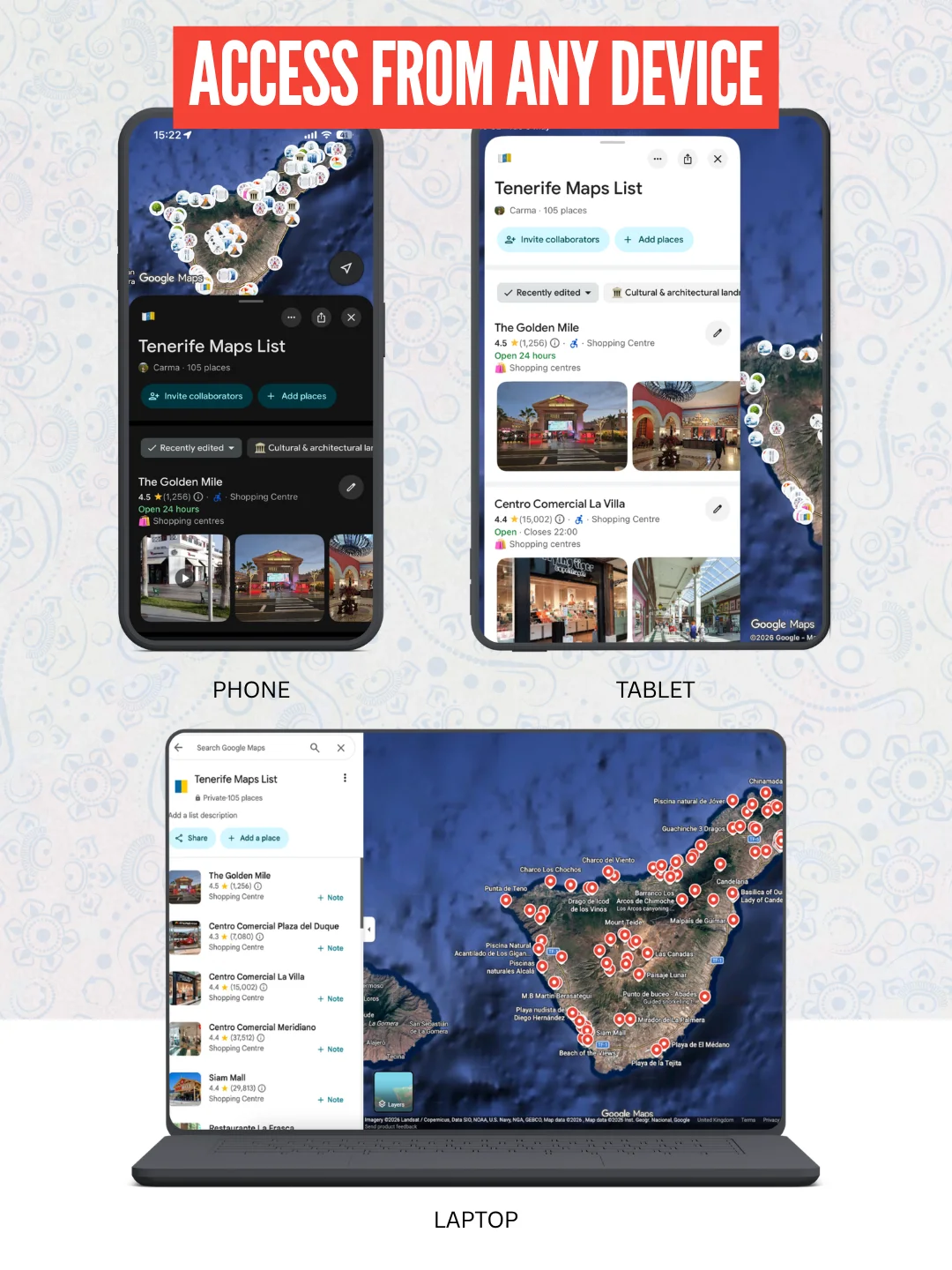 Tenerife Cheat Sheet + FREE Google Maps List (100+ LOCATIONS) product image (5)
