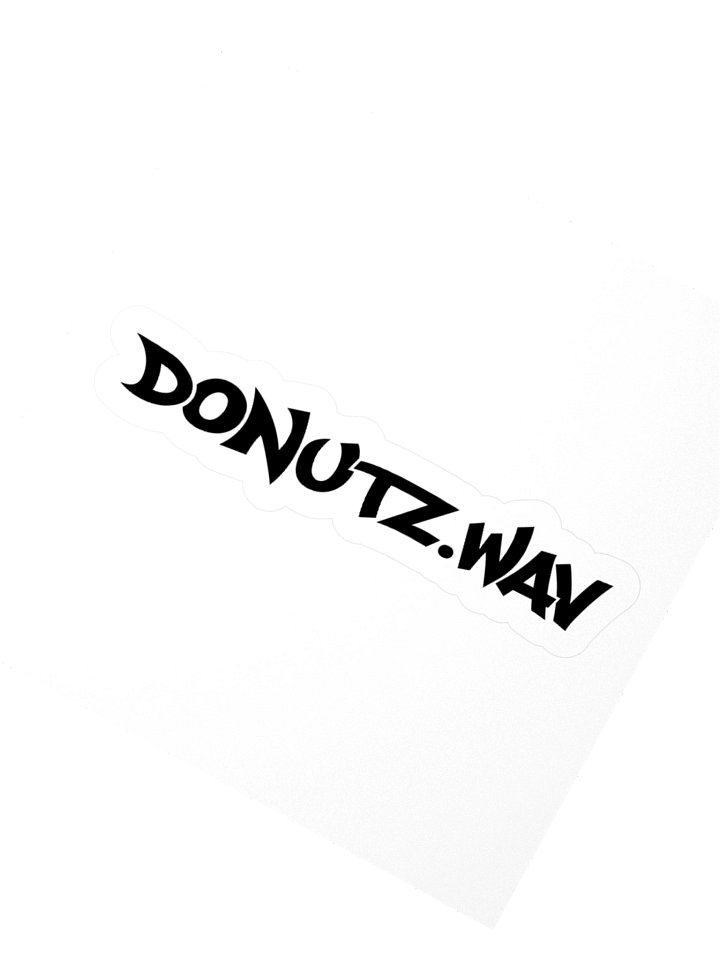 DONUTZ.wav Night Vandal Sticker product image (2)