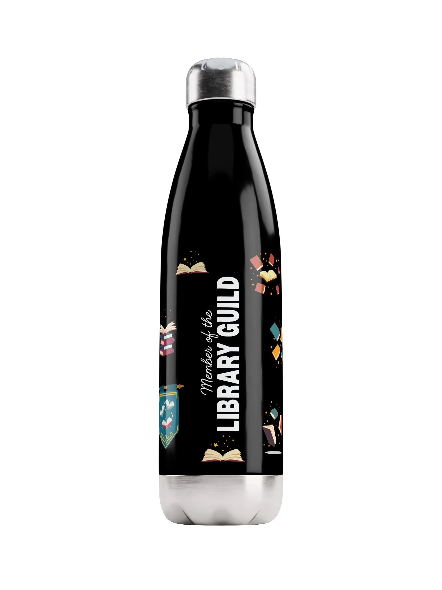 Library Guild Stainless Steel Water Bottle - Dark product image (1)