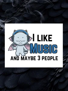 Music and Maybe 3 People - Lil' Dragon Sticker product image (1)