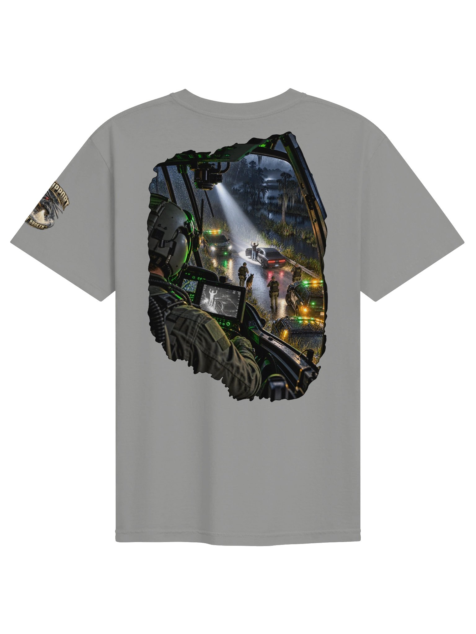 You Can Run. We Can Fly. Air Support T-Shirt | FLAT OUT BROKEN™ product image (112)