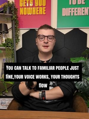 You can talk to familiar people just fine,your voice works, your thoughts flow #neurodivergent #talking #communication #speaking #conversation 