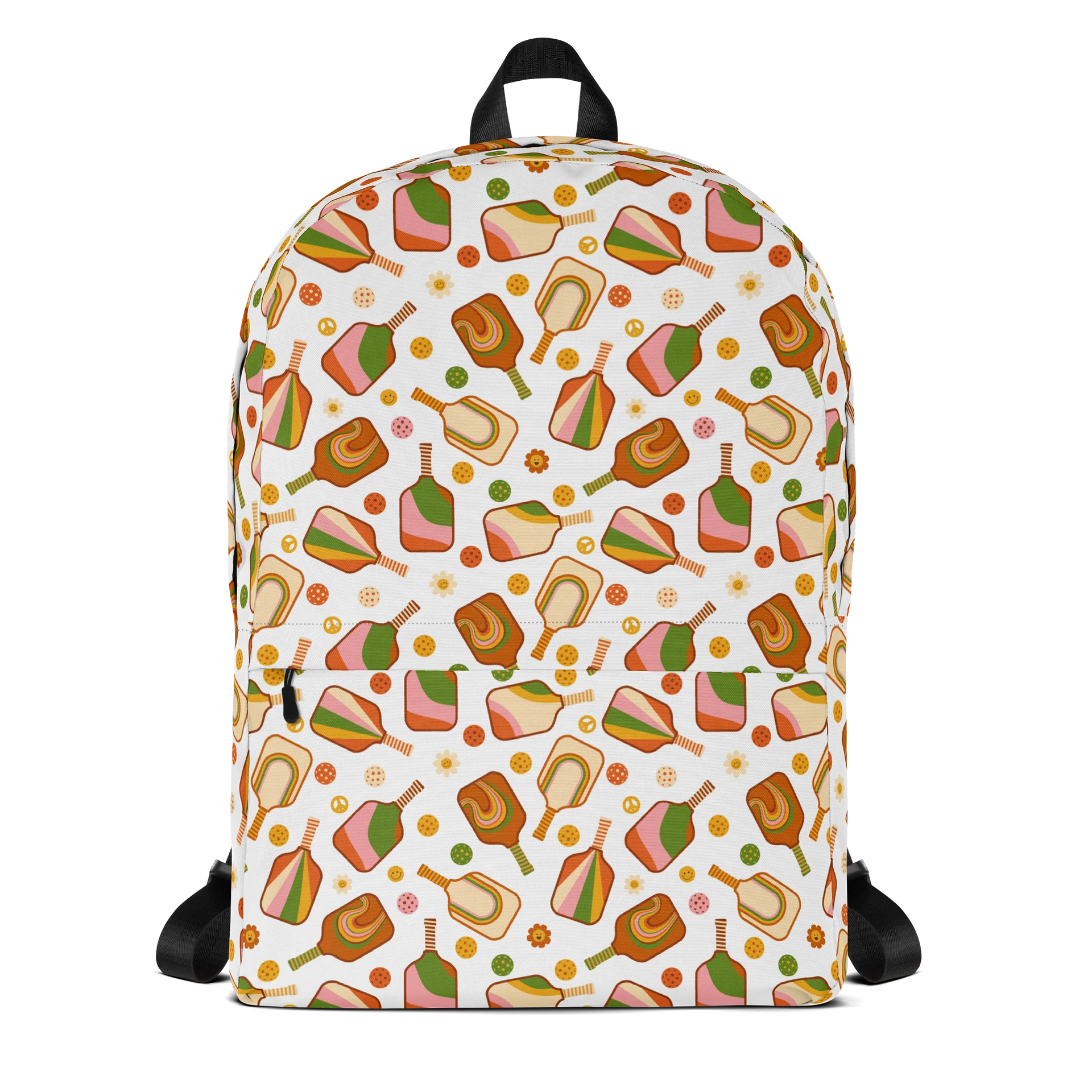 Groovy Retro Pickleball Backpack with Pocket product image (1)