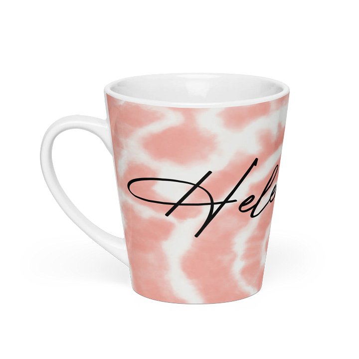 Helen Clarke Pink Tie-Die Latte Mug product image (1)