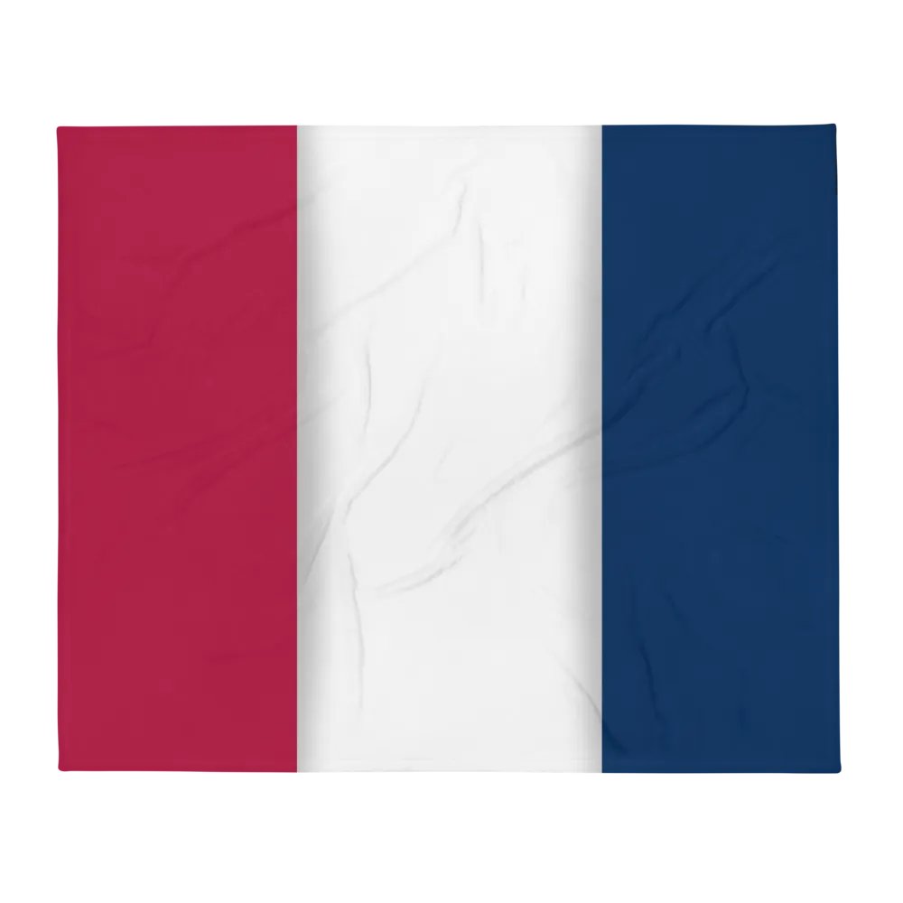 Red White Blue Flag Colored Throw Blanket product image (2)