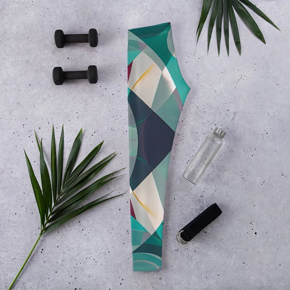 Abstract Lithographic Pattern Design leggings - V9 product image (2)