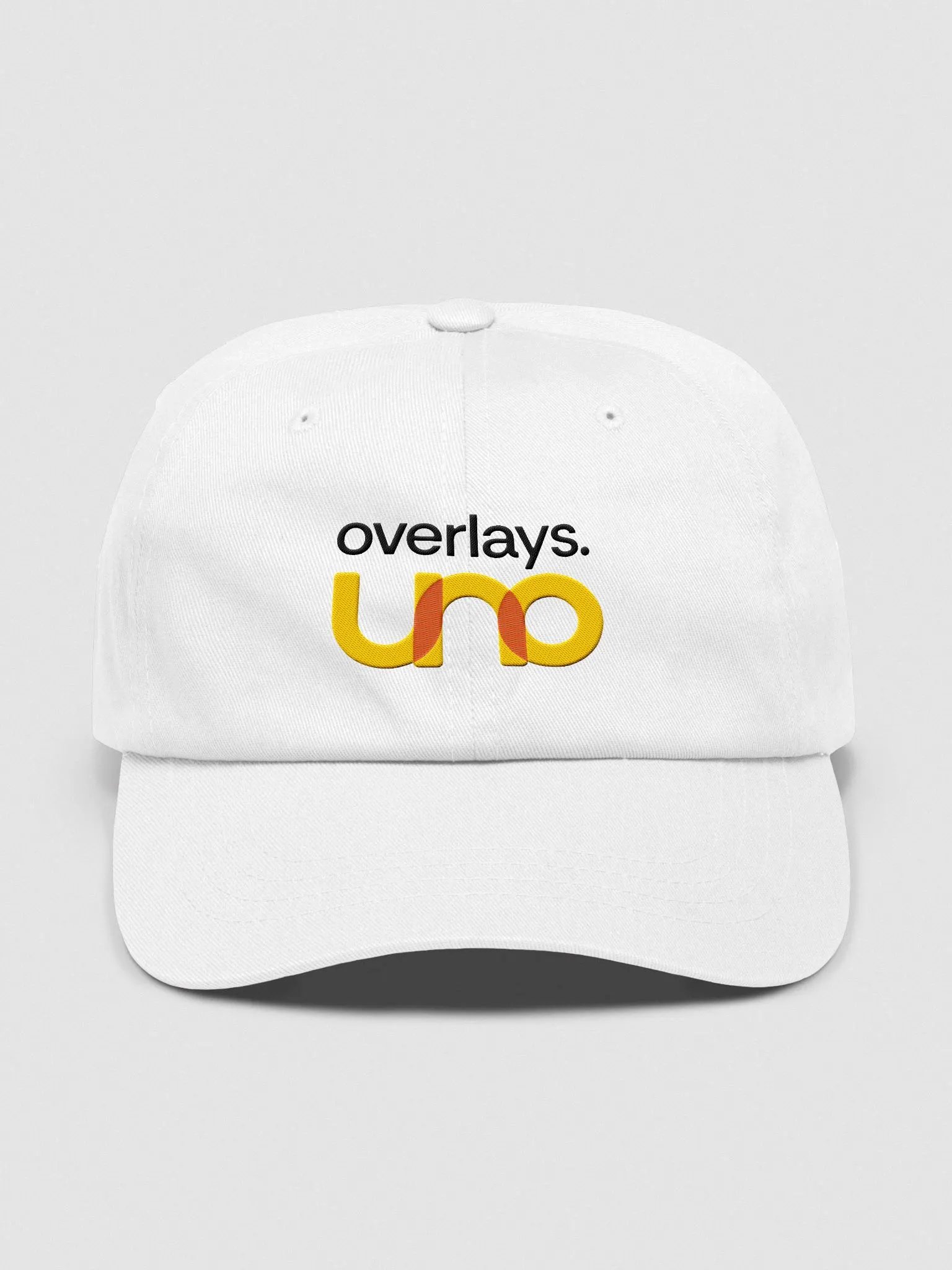 overlays.uno Stacked - Light Dad Hat product image (1)