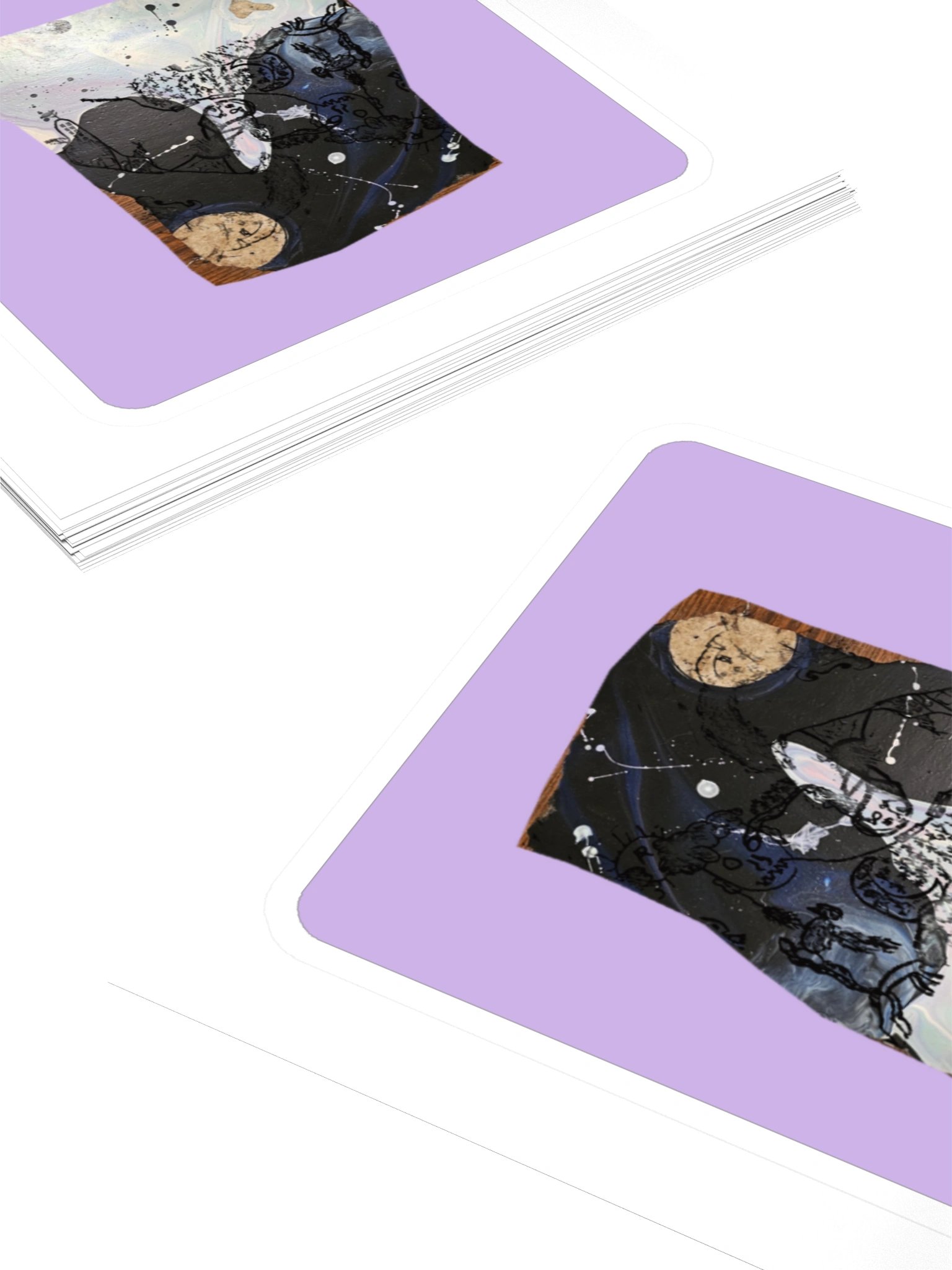 Heart and Moonstone — Block Sticker product image (4)