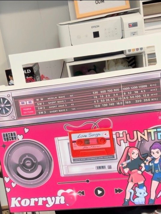 Interactive Hip Hop Retro Radio Valentine’s Day Gift Basket Template | Editable Canva DIY | Instant Download | QR Code - BONUS DT Party Favor Templates product image (4)