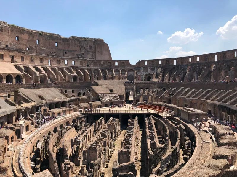 The Roman Colosseum, representing an audience of 50,000 YouTube subscribers