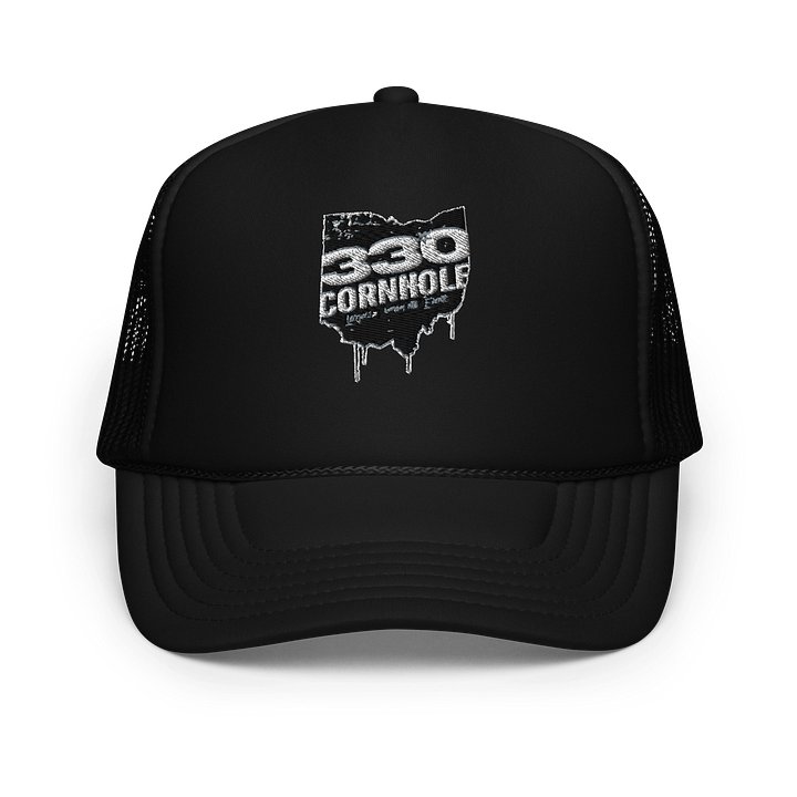 Otto 330 Cornhole Puff Logo Foam Trucker Hat product image (1)