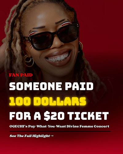 tha people see how hard I work🙌🏿🥹

I'm so so so grateful to everyone who has supported my concert so far!! 

Theres a been a ...