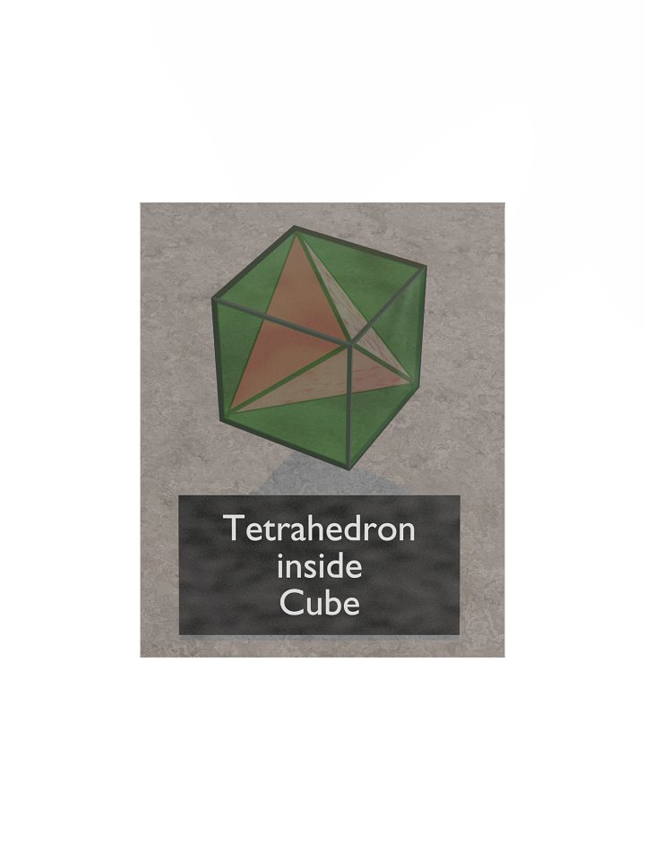 Tetrahedron inside Cube product image (1)