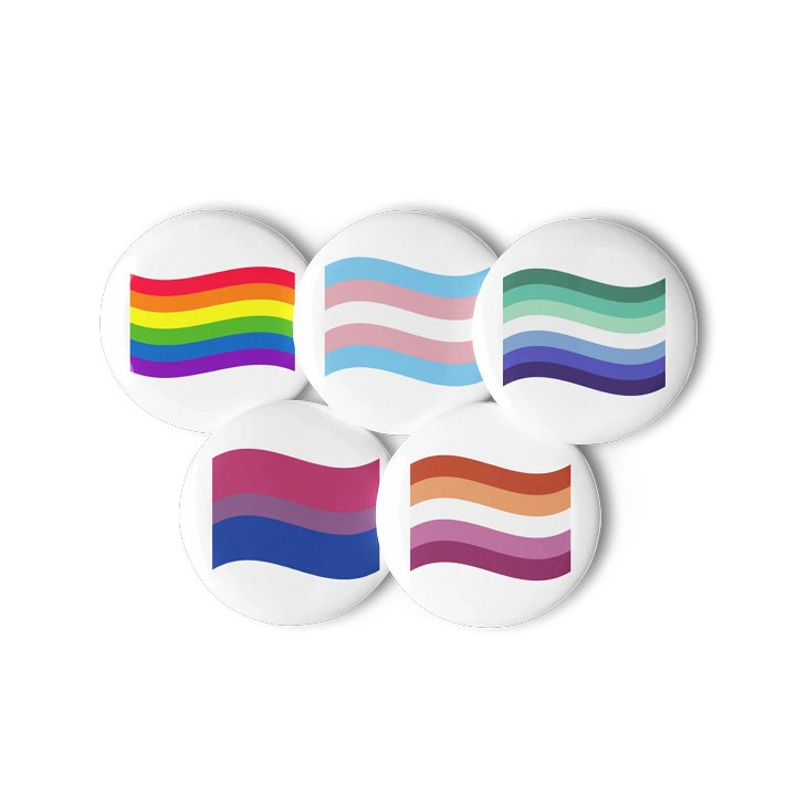 Pride Flags Pin Set No. 1 product image (1)