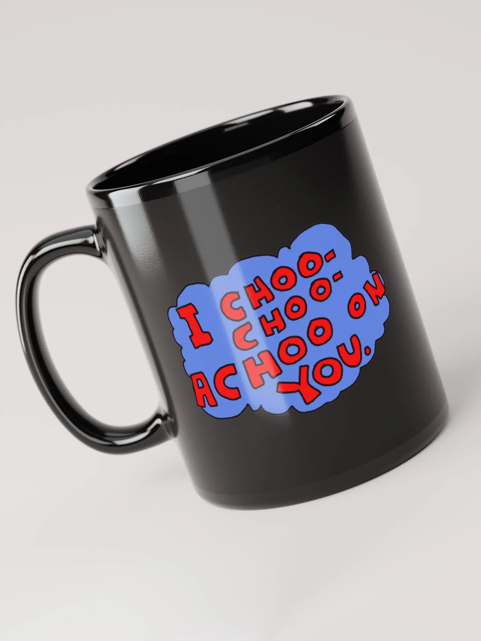 Achoo on You Orange Cat Mug Black product image (6)