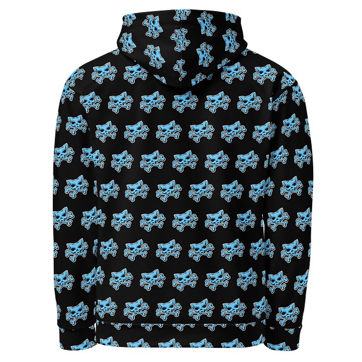 (Dark Mode) Blue Kat Skull Hoodie product image (2)
