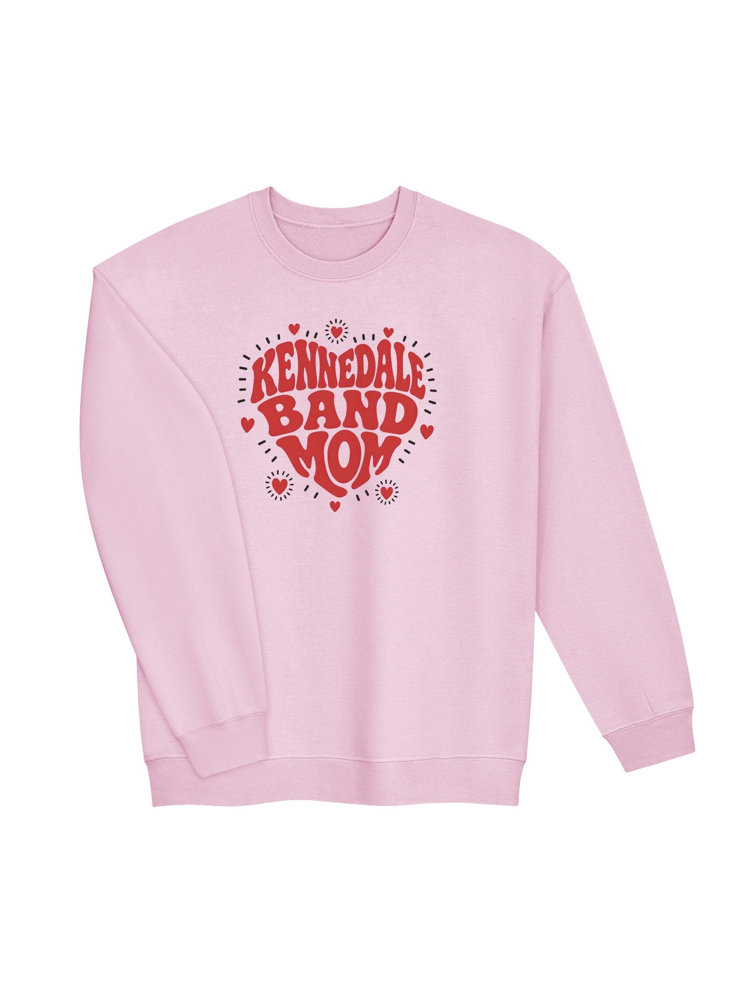Kennedale Band Mom Heart Crewneck product image (8)
