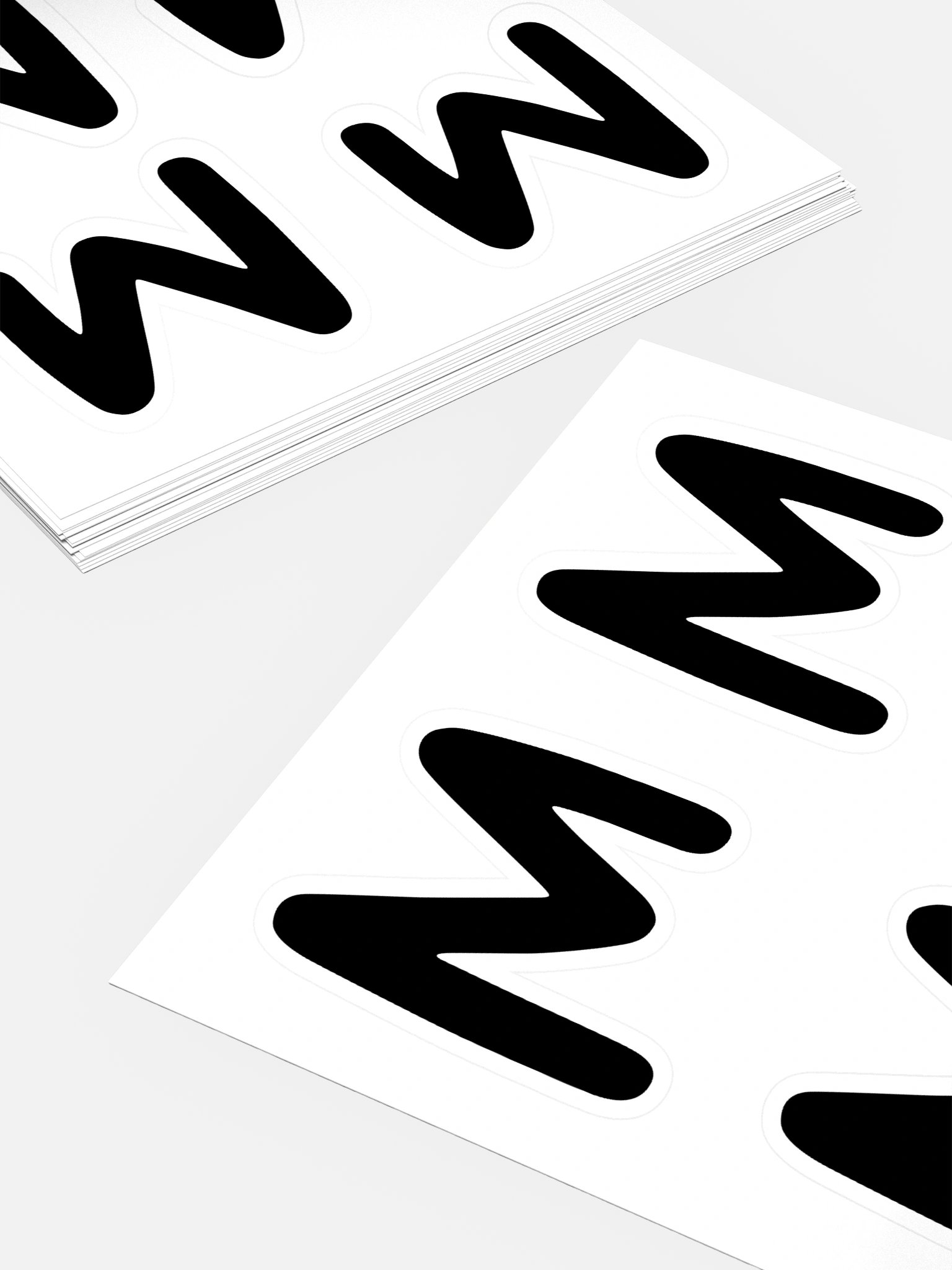 MUYE LOGO STICKERS - BLACK product image (5)