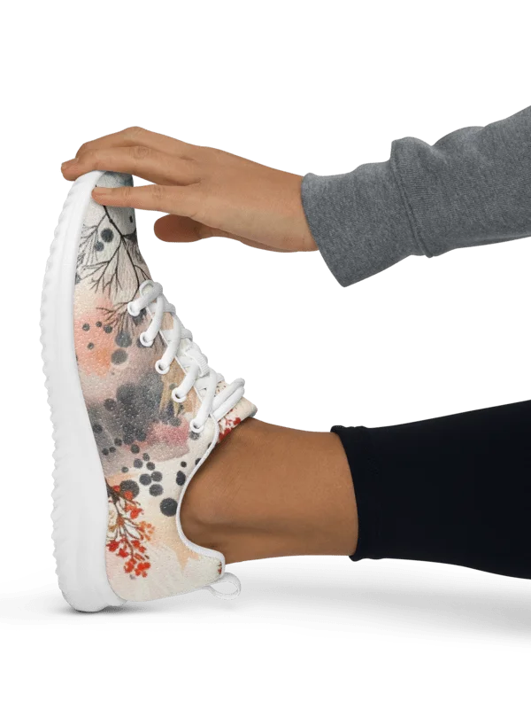 Japanese Ink Wash Art Women's Athletic Shoes | Cozy Lofi Aesthetic Sneaker product image (4)