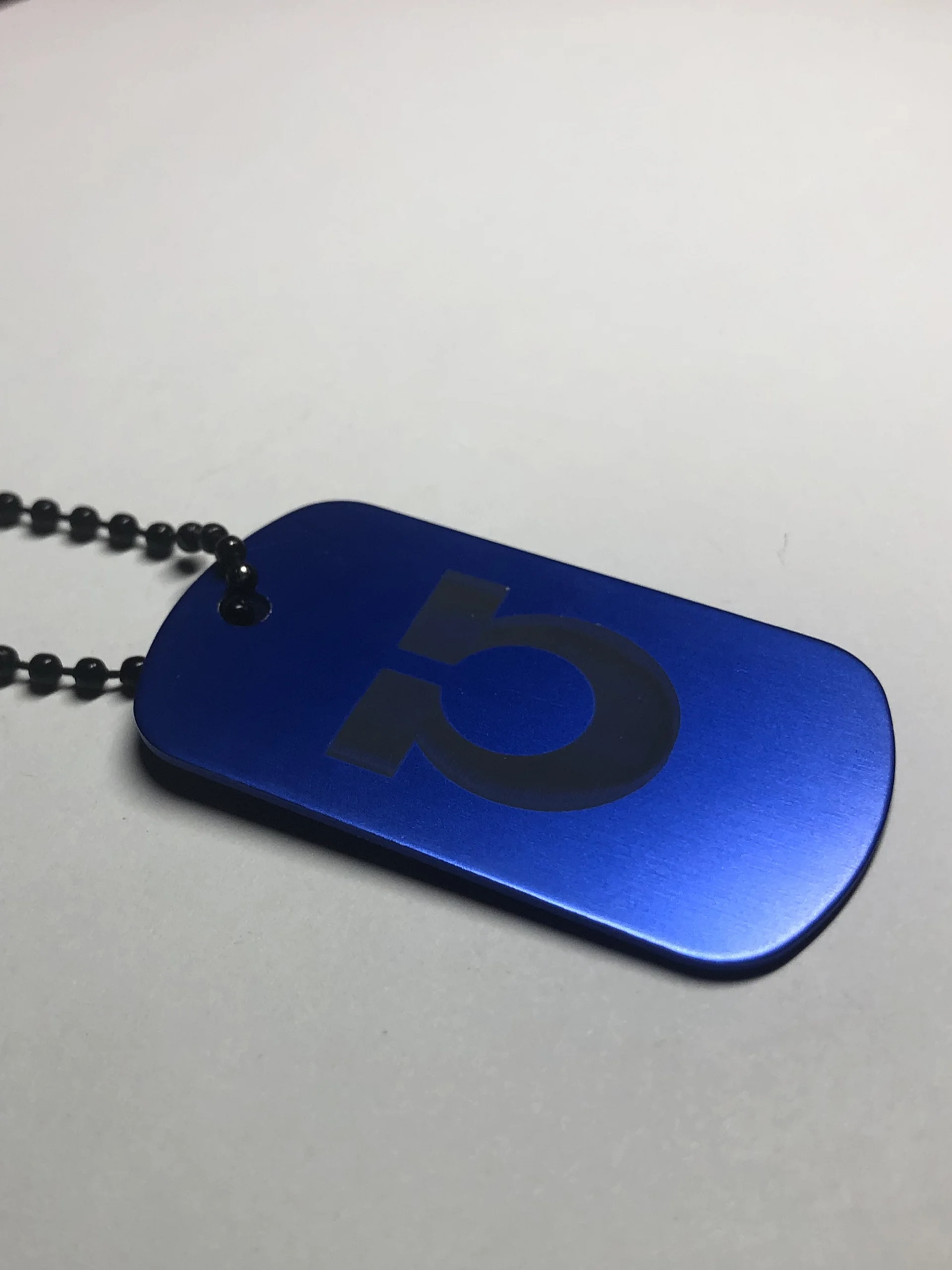 DISCIPLINE - Engraved Dog Tag Pendant Necklace product image (3)