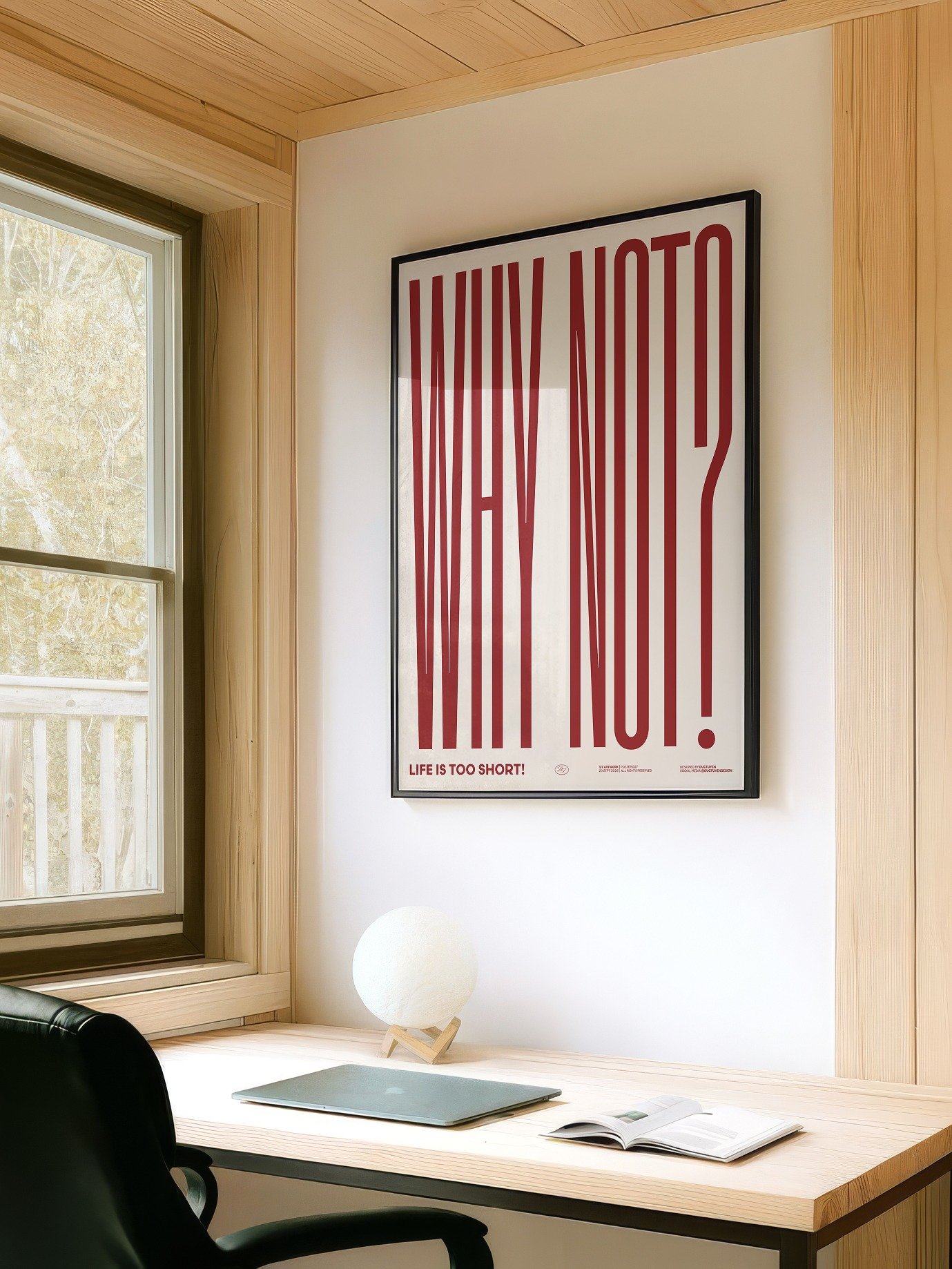 "WHY NOT" Framed Poster product image (4)