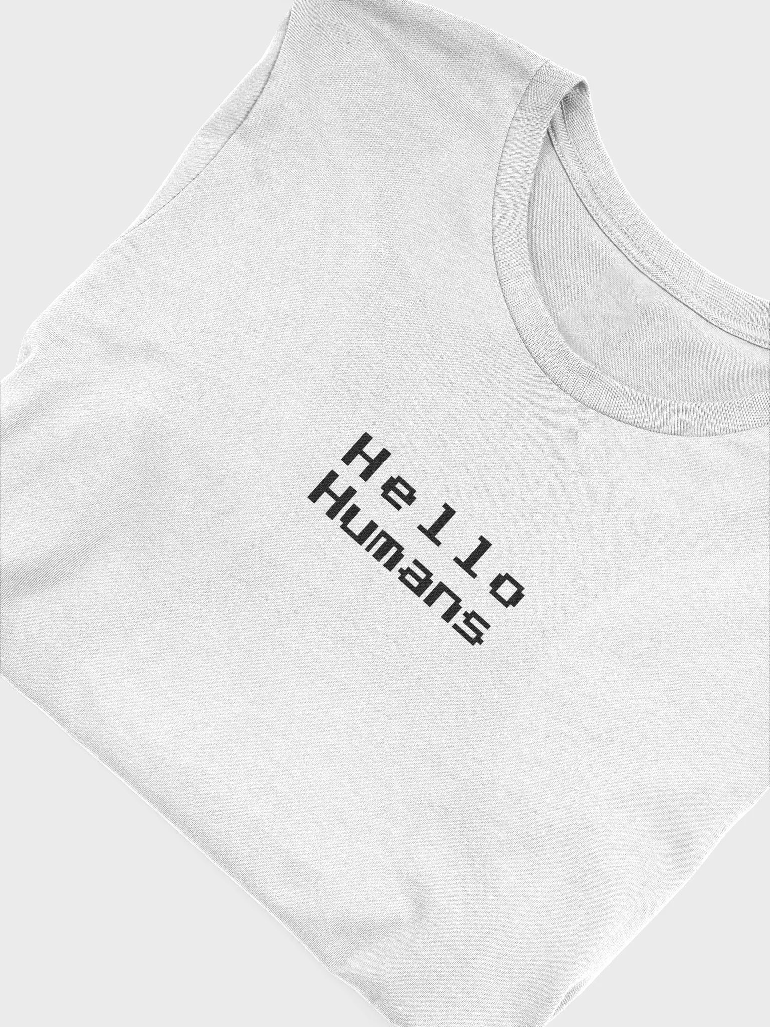 Vertical Hello Humans (Light Minimalist Tee) product image (3)