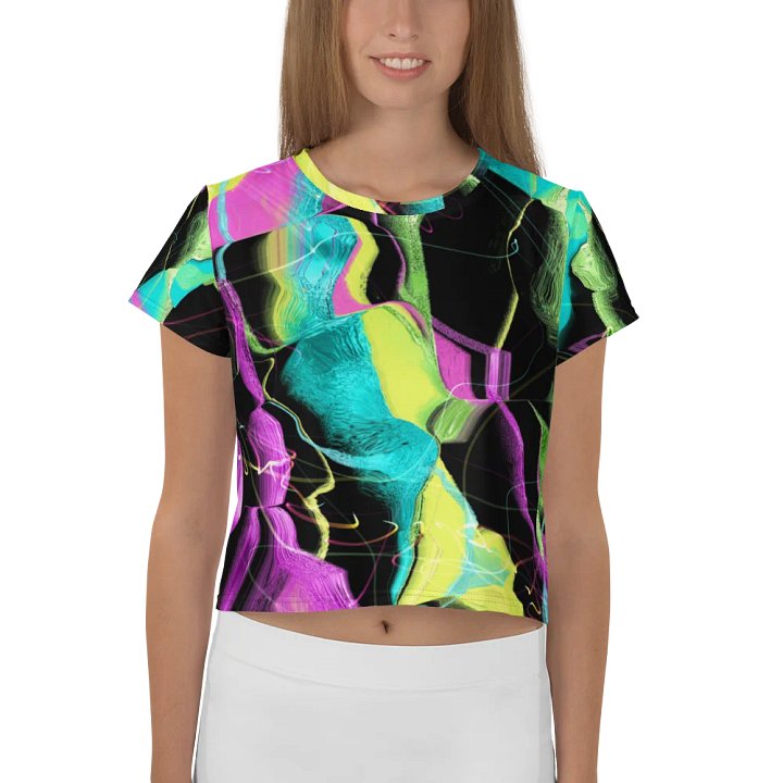 Neon Vibes Crop Tee product image (1)